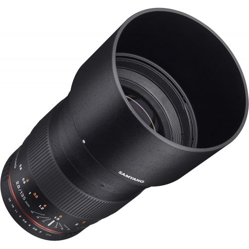  Samyang 135mm f2.0 ED UMC Telephoto Lens for Canon EF Digital SLR Cameras