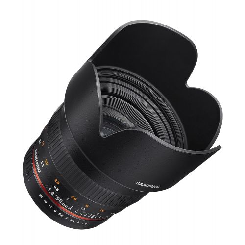  Samyang SY50M-E Telephoto Fixed Prime 50mm F1.4 Lens for Sony E-Mount Interchangeable Cameras