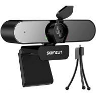 [아마존베스트]Samzuy Webcam with Microphone for Desktop 1080P HD, USB Streaming Facecam/PC/Mac/Laptop/Computer, Zoom Meeting Skype FaceTime YouTube, Plug and Play