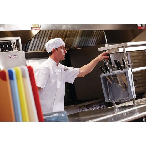  San Jamar STK1008 Saf-T-Knife Assembled Station, 15 Width x 15 Height x 4-1/4 Depth