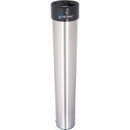 San Jamar C3200E Stainless Steel Surface Mount Beverage Foam Cup Dispenser, Fits 6oz to 10oz Cup Size, 2-7/32 to 3-3/16 Rim, 23-1/2 Tube Length