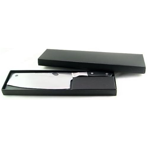  [아마존베스트]11 1/4 San Oka Ultra-Thin Stainless Steel Vegetable Knife/Meat Cleaver in Handsome Gift Box