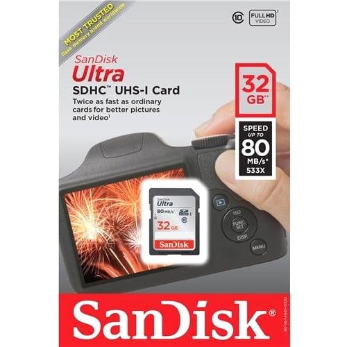 샌디스크 SanDisk Sandisk 32 GB Ultra Class 10 UH-1 SDHC Memory Card