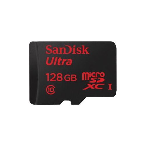 샌디스크 SanDisk Ultra 128 GB microSDHC - Class 10UHS-I - 80 MBs Read - 1 Card