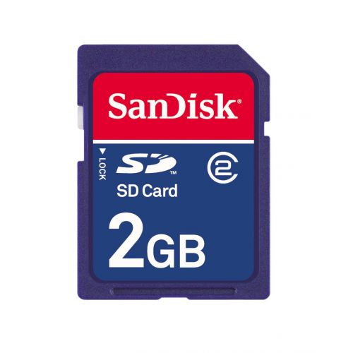 샌디스크 SanDisk NEW 2GB SD Memory Card 2-Pack (Flash Memory & Readers)