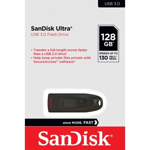 샌디스크 SanDisk Ultra 128GB USB 3.0 Flash Drive - SDCZ48128GAW46