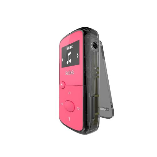 샌디스크 SanDisk 8GB Clip Jam MP3 Player, Pink - microSD card slot and FM Radio - SDMX26-008G-G46P