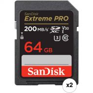SanDisk 64GB Extreme PRO UHS-I SDXC Memory Card (2-Pack)