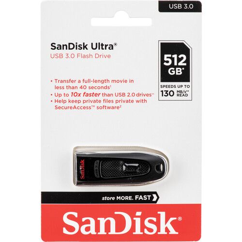 샌디스크 SanDisk 512GB Ultra USB 3.0 Flash Drive