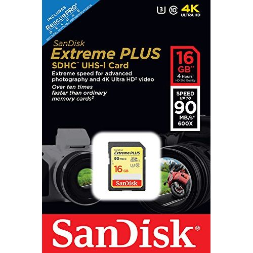 샌디스크 SanDisk Extreme Plus 128GB SDXC Memory Card up to 150MB/s, Class 10, U3, V30