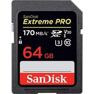 [아마존베스트]SanDisk 64GB Extreme PRO SDXC UHS-I Card - C10, U3, V30, 4K UHD, SD Card - SDSDXXY-064G-GN4IN