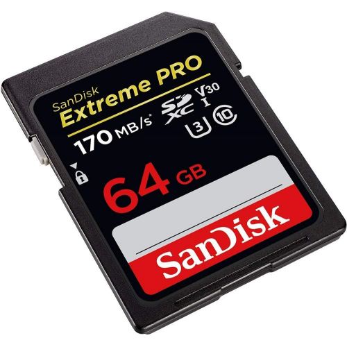 샌디스크 [아마존베스트]SanDisk 64GB Extreme PRO SDXC UHS-I Card - C10, U3, V30, 4K UHD, SD Card - SDSDXXY-064G-GN4IN