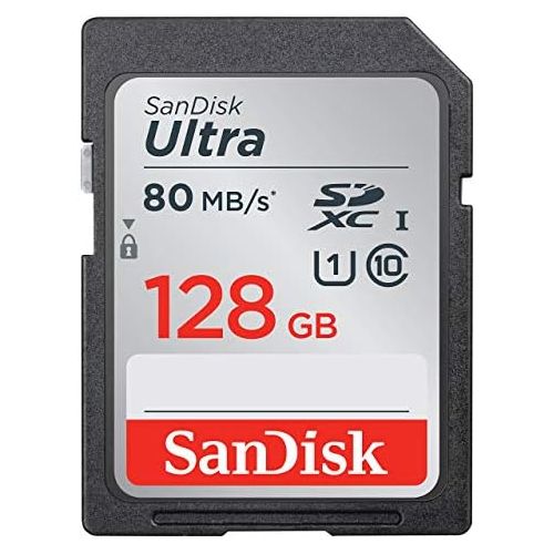 샌디스크 [아마존베스트]SanDisk 128GB Ultra UHS-I Class 10 SDXC Memory Card, Black, Standard Packaging (SDSDUNC-128G-GN6IN)