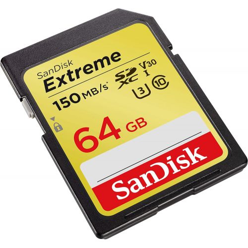 샌디스크 [아마존베스트]SanDisk 64GB Extreme SDXC UHS-I Card - C10, U3, V30, 4K UHD, SD Card - SDSDXV6-064G-GNCIN