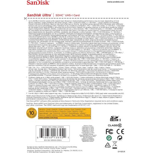샌디스크 [아마존베스트]SanDisk 16GB Class 10 SDHC UHS-I Up to 80MB/s Memory Card (SDSDUNC-016G-GN6IN)
