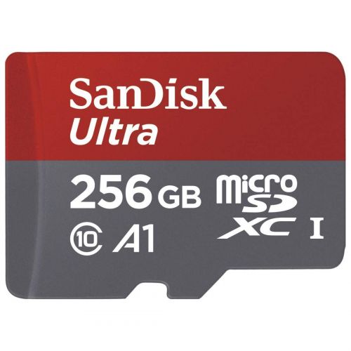 샌디스크 [아마존 핫딜]  [아마존핫딜]SanDisk Ultra 256 GB microSDXC Speicherkarte + Adapter bis zu 100 MB/Sek, Class 10, U1, A1