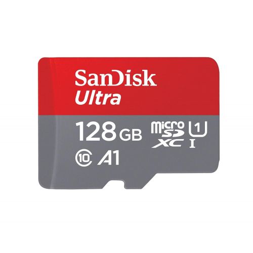 샌디스크 [아마존 핫딜]  [아마존핫딜]SanDisk Ultra 128GB microSDXC Speicherkarte + Adapter bis zu 100 MB/Sek., Class 10, U1, A1, FFP