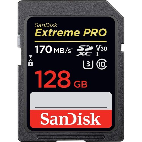 샌디스크 SanDisk 128GB Extreme PRO SDXC UHS-I Card - C10, U3, V30, 4K UHD, SD Card - SDSDXXY-128G-GN4IN