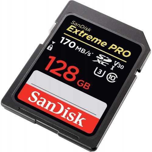 샌디스크 SanDisk 128GB Extreme PRO SDXC UHS-I Card - C10, U3, V30, 4K UHD, SD Card - SDSDXXY-128G-GN4IN