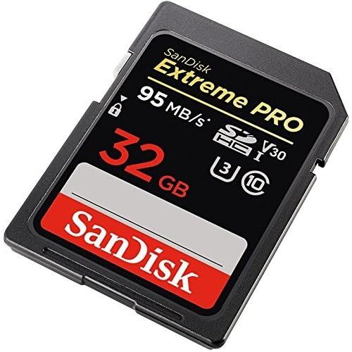 샌디스크 SanDisk Extreme Pro 32GB SD Card for Fujifilm Camera Works with X100V, X-T4, X-T200, X-Pro3, X-A7 Class 10 (SDSDXXG-032G-GN4IN) Bundle with (1) Everything But Stromboli 3.0 SD Memo