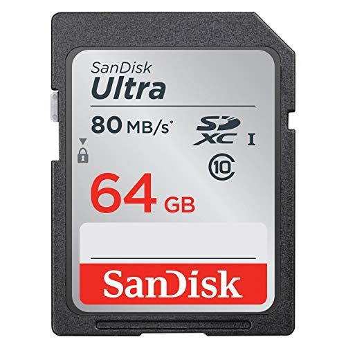 샌디스크 SanDisk Ultra 64GB Class 10 SDXC UHS-I Memory Card up to 80MB/s (SDSDUNC-064G-GN6IN)