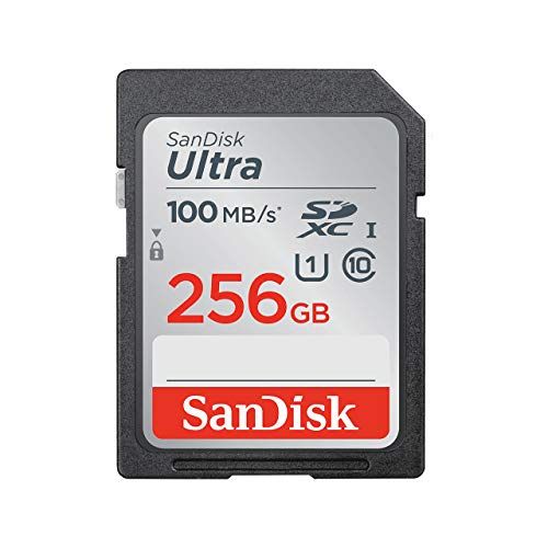 샌디스크 SanDisk 256GB Ultra SDXC UHS-I Memory Card - 100MB/s, C10, U1, Full HD, SD Card - SDSDUNR-256G-GN6IN
