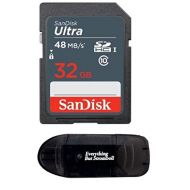 Sandisk 32GB SD SDHC Flash Memory Card works with NINTENDO 3DS DS DSI & Wii Media Kit, Nikon SLR Coolpix Camera, Kodak Easyshare, Canon Powershot, Canon EOS, comes with Everything