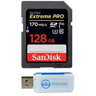 Nikon D850 SanDisk 128GB Extreme Pro Memory Card works with FX-format Digital SLR DSLR Camera SDXC 4K V30 UHS-I (SDSDXXY-128G-GN4IN) with Everything But Stromboli Combo Reader