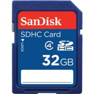 SanDisk Secure Digital, 32GB, SDHC, Class 4