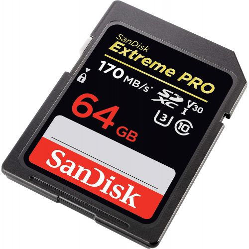 샌디스크 SanDisk 64GB Extreme PRO SDXC UHS-I Card - C10, U3, V30, 4K UHD, SD Card - SDSDXXY-064G-GN4IN