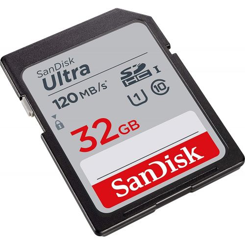 샌디스크 SanDisk 32GB SD Ultra Memory Card for Waterproof Camera Works with Panasonic Lumix DMC-TS4, DMC-TS5, DC-TS7, DMC-TS25, DMC-TS30 (SDSDUN4-032G-GN6IN) Plus (1) Everything But Strombo