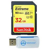 SanDisk 32GB Extreme Memory Card works with Panasonic Lumix ZS50, FZ80, DMC-LX10K, G7, DMC-TS30A,DC-ZS70S, GX85, DMC-FZ70 Digital DSLR Camera SDHC 4K V30 UHS-I with Everything But