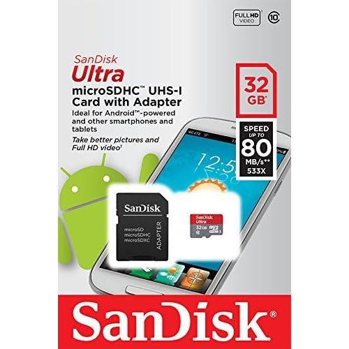 샌디스크 Verified by SanFlash for Samsung Professional Ultra SanDisk 32GB verified for Samsung Galaxy J7 (2017) MicroSDHC card with CUSTOM Hi-Speed, Lossless