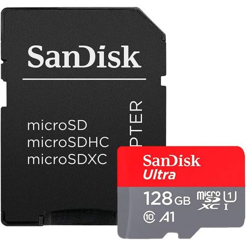 샌디스크 SanDisk Ultra 128GB UHS-I Class 10 MicroSDXC Memory Card Up to 80mb/s SDSQUNC-128G with Adapter