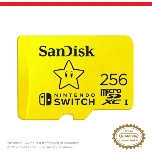 샌디스크 SanDisk 256GB microSDXC-Card, Licensed for Nintendo-Switch - SDSQXAO-256G-GNCZN