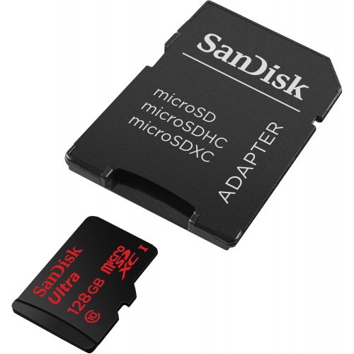 샌디스크 SanDisk Ultra 128GB microSDXC UHS-I Card with Adapter, Black, Standard Packaging (SDSQUNC-128G-GN6MA)