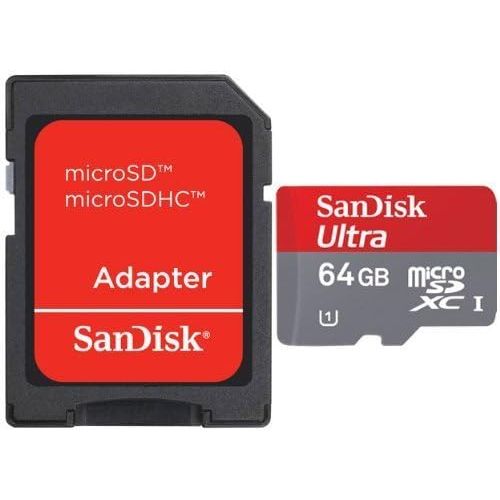 샌디스크 Professional Ultra 64GB MicroSDXC GoPro Hero 3+ SanDisk card is custom formatted for high speed lossless recording! Includes Standard SD Adapter. (UHS-1 Class 10 Certified 80MB/sec