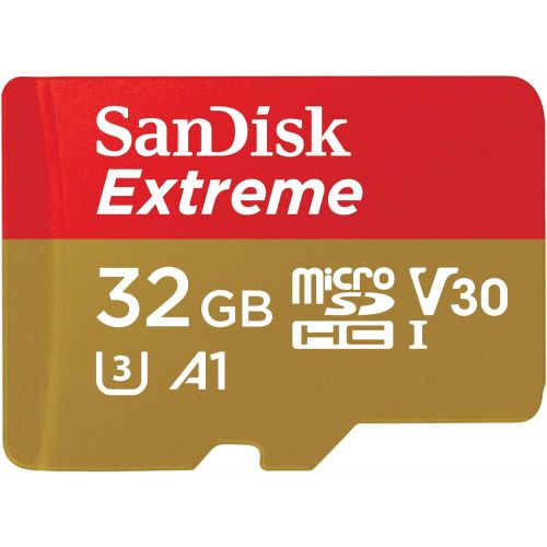 샌디스크 32GB SanDisk Extreme MicroSD Memory Card Bundle with SanDisk Adapter and MicroSD Reader for GoPro Cameras, Drones, and Smartphones