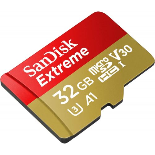 샌디스크 32GB SanDisk Extreme MicroSD Memory Card Bundle with SanDisk Adapter and MicroSD Reader for GoPro Cameras, Drones, and Smartphones