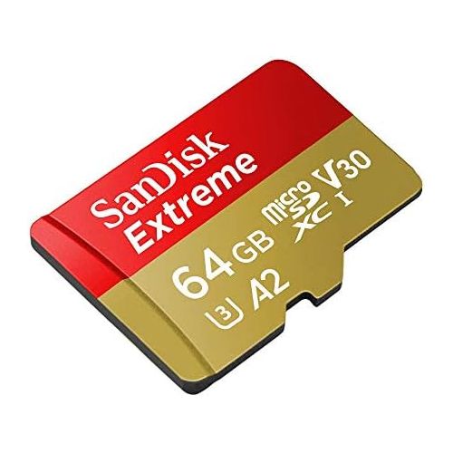 샌디스크 SanDisk 64GB Micro SDXC Extreme Memory Card (2 Pack) Works with GoPro Hero 8 Black, GoPro Max 360 Action Cam U3 V30 4K Class 10 (SDSQXA2-064G-GN6MN) Bundle with 1 Everything But St