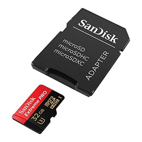 샌디스크 SanDisk 32GB Micro SDHC Extreme Pro Memory Card 2 Pack Works with GoPro Hero 8 Black, Max 360 Action Cam U3 V30 4K A1 Class 10 (SDSQXCG-032G-GN6MA) Bundle with 1 Everything But Str