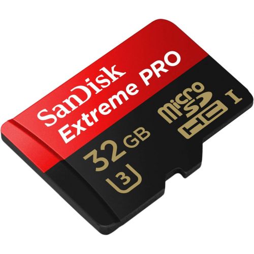 샌디스크 SanDisk 32GB Micro SDHC Extreme Pro Memory Card 2 Pack Works with GoPro Hero 8 Black, Max 360 Action Cam U3 V30 4K A1 Class 10 (SDSQXCG-032G-GN6MA) Bundle with 1 Everything But Str