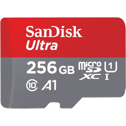 샌디스크 SanDisk 256GB Ultra microSDXC UHS-I Memory Card with Adapter - 100MB/s, C10, U1, Full HD, A1, Micro SD Card - SDSQUAR-256G-GN6MA
