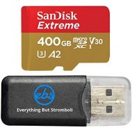 SanDisk 400GB Micro SDXC Memory Card Extreme Works with GoPro Hero 8 Black, GoPro Max 360 Action Camera U3 V30 4K A2 Class 10 (SDSQXA1-400G-GN6MN) Bundle with (1) Everything But St