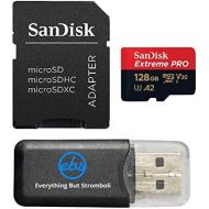 SanDisk 128GB Micro SDXC Memory Card Extreme Pro Works with GoPro Hero 8 Black, Max 360 Action Cam U3 V30 4K Class 10 (SDSQXCY-128G-GN6MA) Bundle with 1 Everything But Stromboli Mi