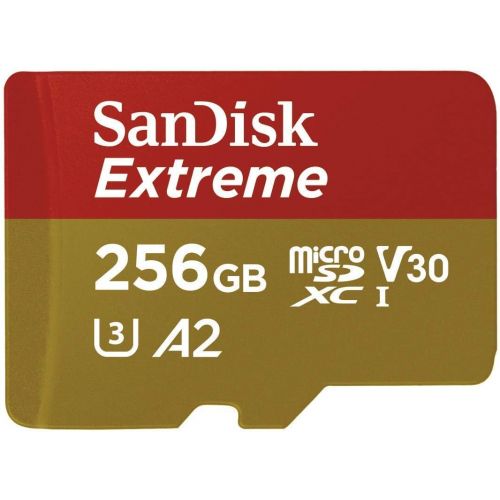샌디스크 SanDisk 256GB Micro SDXC Extreme Memory Card (2 Pack) Works with GoPro Hero8 Black, GoPro Max 360 Action Cam U3 V30 4K A2 (SDSQXA1-256G-GN6MN) Bundle with 1 Everything But Strombol