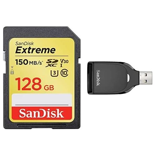 샌디스크 SanDisk 128GB Extreme SDXC UHS-I Card with SanDisk SD UHS-I Card Reader
