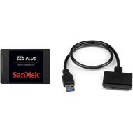 SanDisk SSD Plus 2TB Internal SSD & StarTech.com SATA to USB Cable