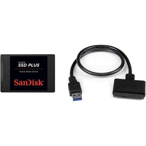 샌디스크 SanDisk SSD Plus 2TB Internal SSD & StarTech.com SATA to USB Cable