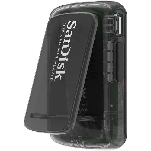 샌디스크 SanDisk 8GB Clip Jam MP3 Player, Red - microSD card slot and FM Radio - SDMX26-008G-G46R